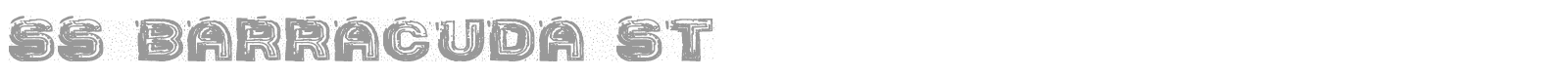 SS Barracuda St font preview